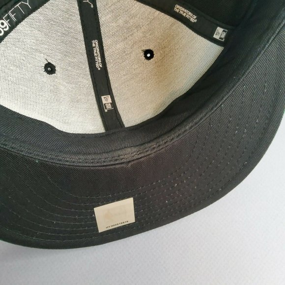 New Era 59Fifty Boston Celtics 7 3/8 Two Tone Fitted Black Hat Hardwood Classics - Picture 8 of 8